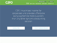 Tablet Screenshot of c2fo.com